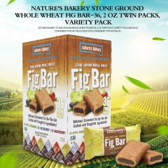Nature's Bakery Stone Ground Whole Wheat Fig Bar-36, 2 OZ Twin Packs, variety pack