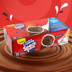 Hunt's Snack Pack Extra Creamy Chocolate Pudding, 3.75 Oz, 36 Count